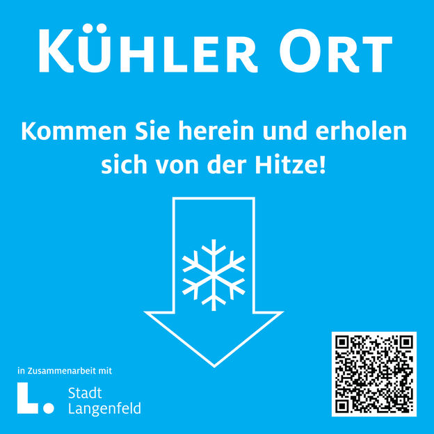 So sollen die Schilder zur Kennzeichnung von "Kühlen Orten" aussehen.