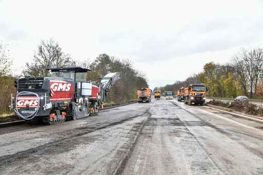 A59: Fahrbahnsanierung in Richtung Düsseldorf beginnt.