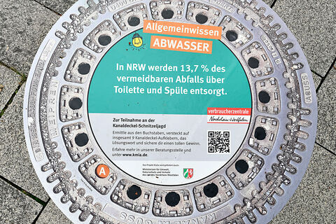 Infokampagne der Verbraucherzentrale NRW zum Langenfelder Abwassersystem.